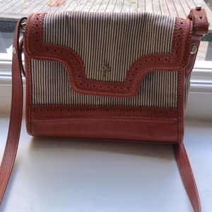 Barely used orange/white Cole Haan bag